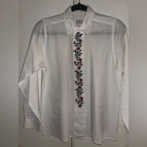 Elegant Floral Embroidered Blouse